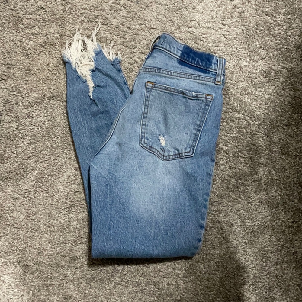 High rise skinny jeans